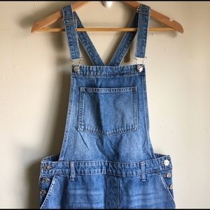 H&M Denim Distressed Overalls